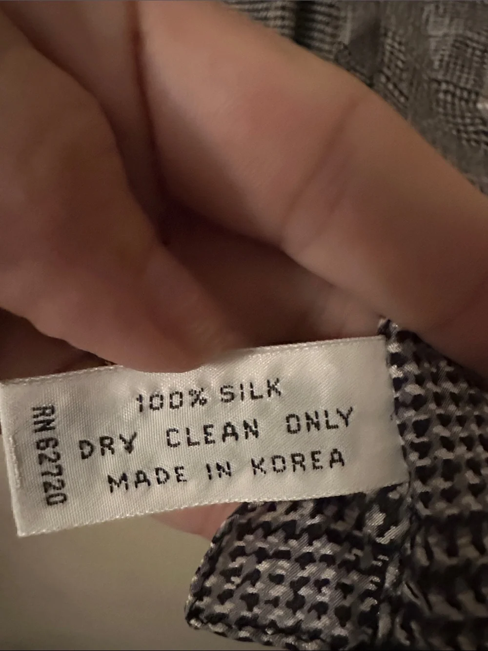 Vintage 100% SilkOscar de la Renta Black, Brown & Tan Scarf